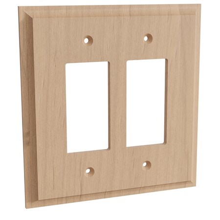 Designs Of Distinction Double Levington Switch Plate - Alder 01451003AL1